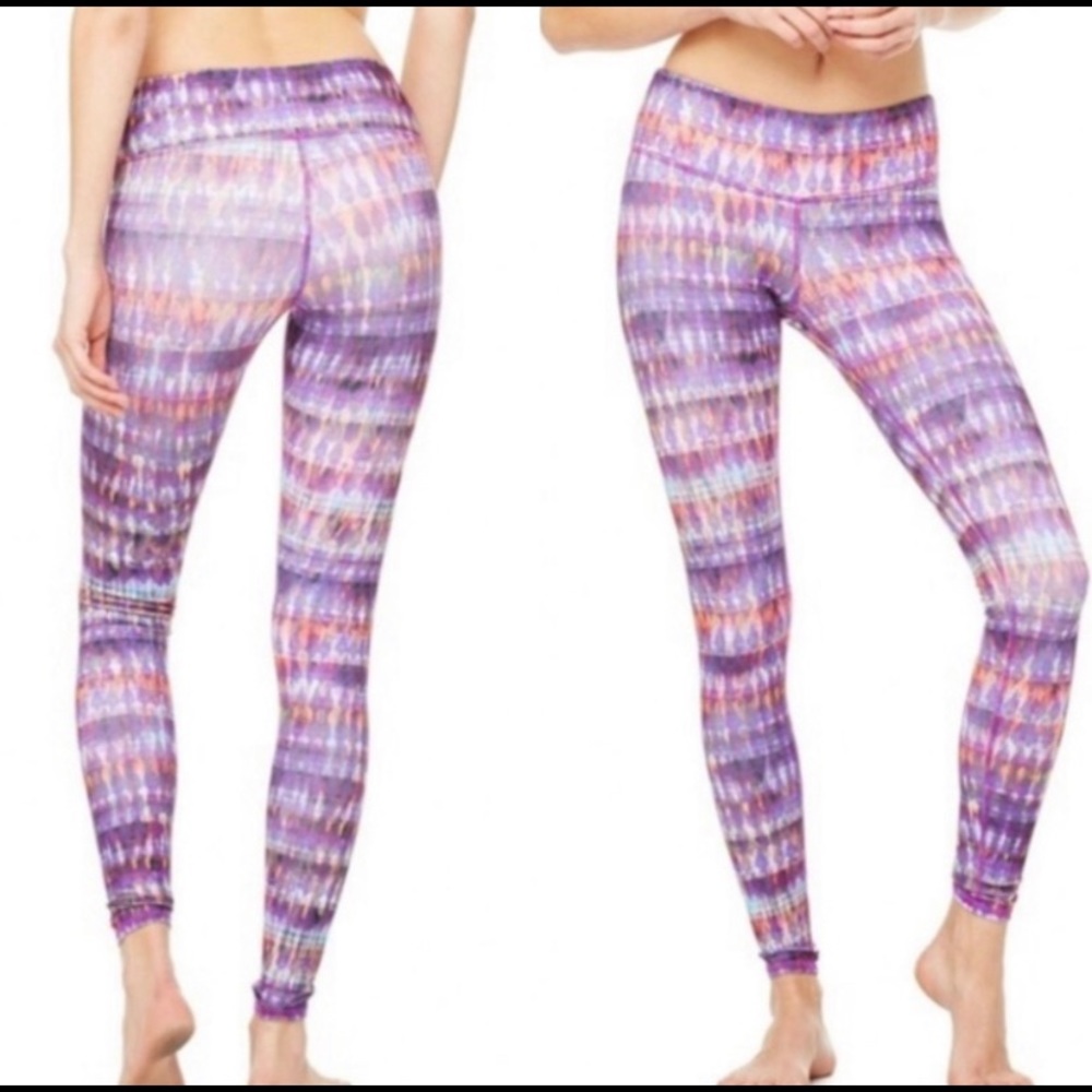 Alo Yoga Airbrush Purple Leggings Size XS